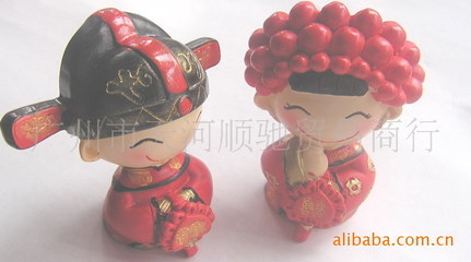 【生產樹脂婚慶公仔 婚禮車仔】價格,廠家,圖片,塑料、樹脂工藝品,廣州市順馳貿易-